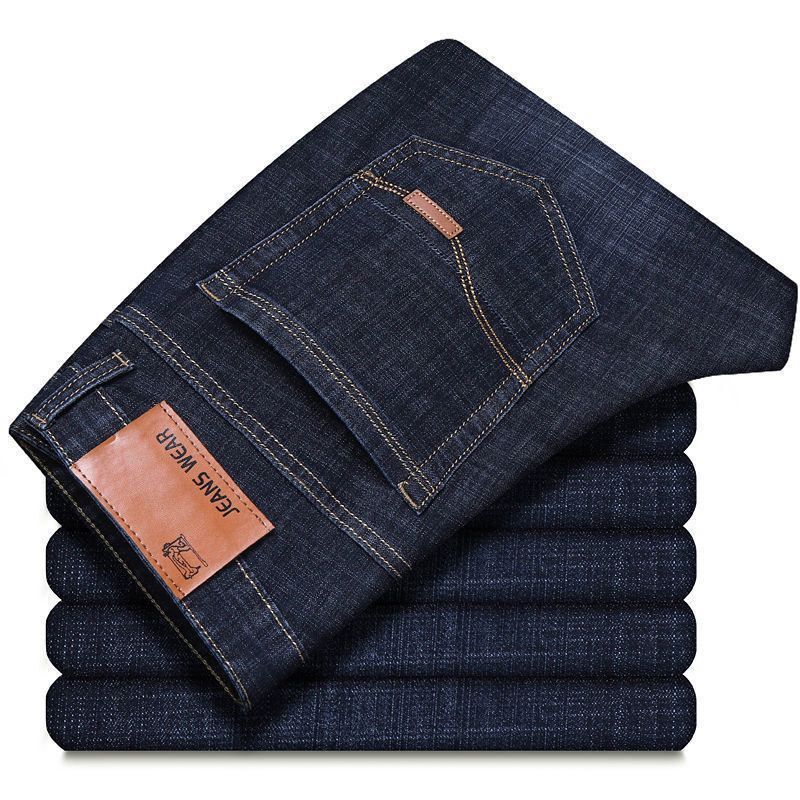 Comfortable Straight-Leg Jeans For Men, Stretchy Loose Straight-Leg Trousers, Trendy Fashion Casual Loose Men'S Pants - Image 1
